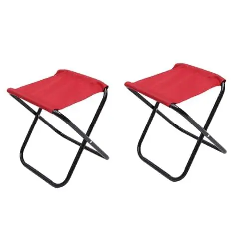 Produktbild: Sosoport 2 Stück Mini-Klapphocker Tragbarer Faltbarer Hocker Outdoor-Klappstuhl Outdoor-Angelhocker Faltbare Stühle Für Draußen Zu Hause Klappstuhl Faltbare Stühle Outdoor-Tuch