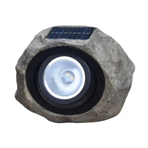 Produktbild: Sosoport 2 Stück Solar Steinlampe Solar Felsstrahler Wegbeleuchtung Solar Garten Spot Licht Solar Felslichter Solarbetriebene Lichter Im Freien Solarlampe Im Freien Solarlicht Im