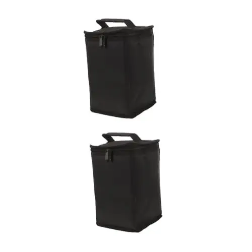 Produktbild: Sosoport 2st Aufbewahrungstasche Für Gastanks Aufbewahrungstasche Für Flaschen Schutzhülle Für Camping-gasflaschen Gasflaschentasche Für Den Außenbereich Beutel Für Öllampen Black Segeltuch