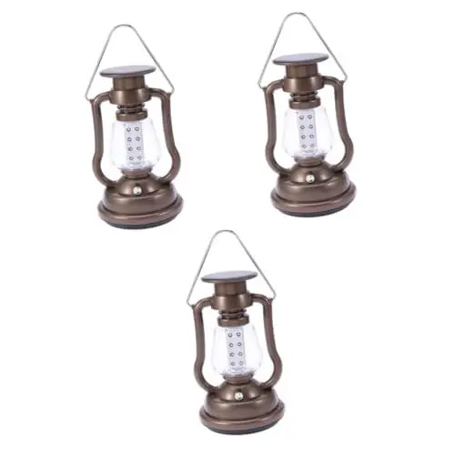 Produktbild: Sosoport 3St Campinglampe portable light retro lampen Campinglaterne auto deckenleuchten led aussenleuchte Campinglicht Außenlampe Handkurbel Campingbeleuchtung Direktladung Außenlicht