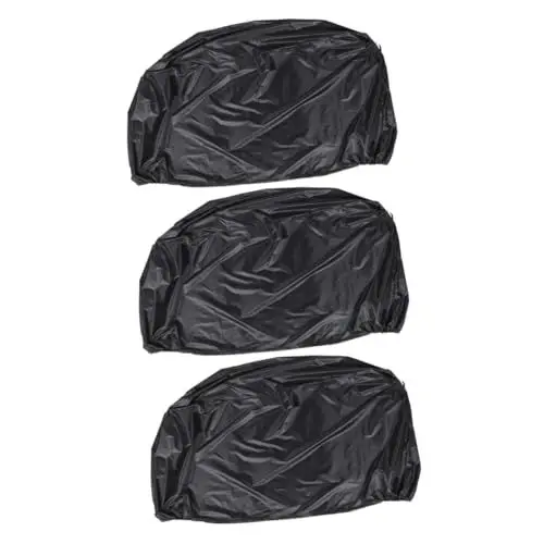 Produktbild: Sosoport 3St Fahrradabdeckung Outdoor-Fahrradschutzhülle Zyklus Bike Protect Fahrrad-abdeckplane reisebuggy Fahrrad staubdichte Abdeckung Fahrradkeller im Freien Oxford-Stoff Black