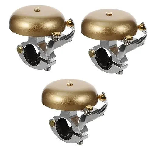 Produktbild: Sosoport 3St Fahrradklingel Mountainbike Fahrradzubehör Bowlingschuh-Slider Fahrrad Dekoration trimmfahrrad Lenkerhupe Alarm Warnglocken Trompete die Klingel Anhänger Aluminiumlegierung