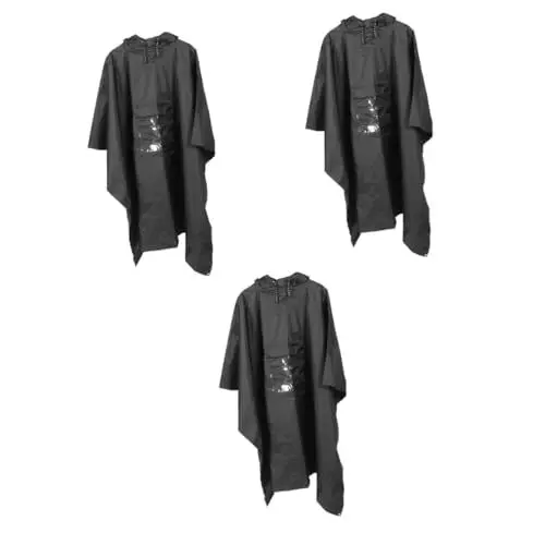 Produktbild: Sosoport Regenanzüge 3St Outdoor-Regenmantel kinder regenponcho kinder poncho rains jacke mit Kapuze Unterlegplane Überleben Regenjacke Mann Ausrüstung 210t Polyester-Taft-Plaid Regenmäntel