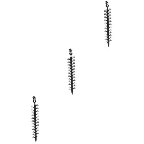 Produktbild: Sosoport 3St Schneemesser professionelle Schneevermessung Schneehöhenlineal Schneetiefenmesser Garten Regenmesser draussen kış bahçesi winterdeko Schneemessgerät aus Metall Schneemessstab