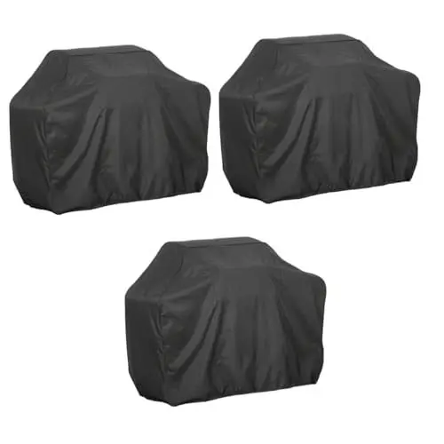 Produktbild: Sosoport 3St grillofen Abdeckung Schwarze Sofabezüge Gas Pizzaofen sofabezug Grillabdeckung für den Außenbereich wasserdichte Grillabdeckung Möbel Staubschutzhaube Klimaabdeckung 210d