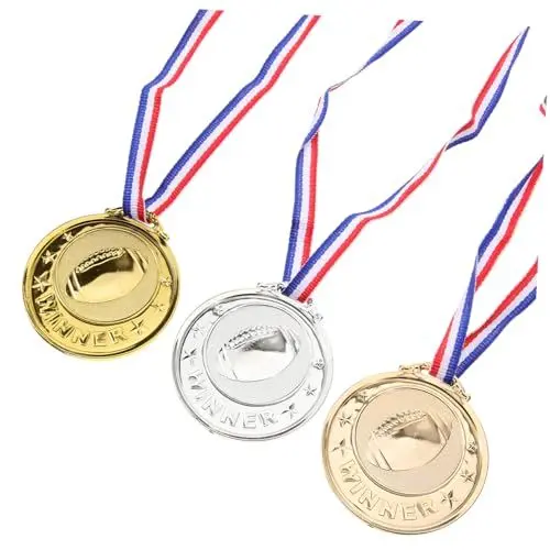 Produktbild: Sosoport 3St sportliche Medaille zarte Medaillen Belohnungspreis deko Fußballgeschenke Medaillen verleihen Fußball Medaille Goldmedaille Meisterpokal Zubehör ermutigen Wiederverwendbar