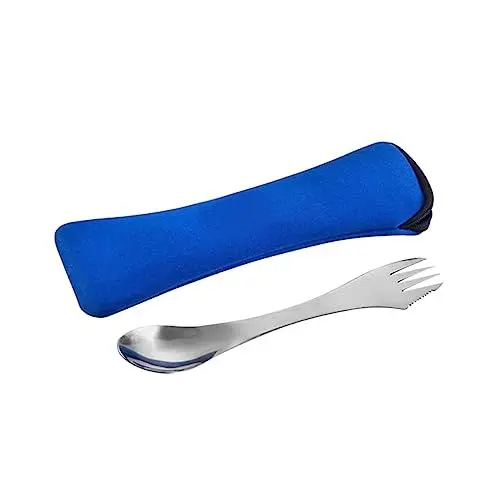 Produktbild: Sosoport 3 1 Löffel Gabel Messer wohnwagen geschirr outdoor geschirr cutlery set essgeschirr outdoor geschirr-sets Besteck Reisegeschirr faltbares Geschirr Multifunktion Kleidersack reisen