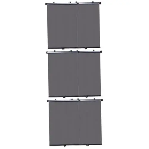 Produktbild: Sosoport 3 Paare Sonnenschutz Auto sonnenrollo car Shade Auto Sonnenblende Fenster Sonnenfänger Schwarze Fensterläden Geländer Rollos für Autos Auto verhindern Hitze Sonnenjalousie Black