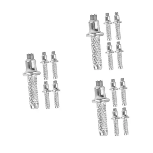 Produktbild: Sosoport 3 Sätze Alpenstock Zubehör Stahlstockspitzen Wanderstockspitze Trekkingstock Ersatzspitzen Wanderzubehör Krückenzubehör Stockspitzen Ersatzspitzen Aus 5 Stück * 3