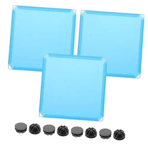 Produktbild: Sosoport 3 Stücke Geschlossene Katzentoilette Spritzschutz Große Katzentoilette Gehäuse Blumendesign Schwarze Clips