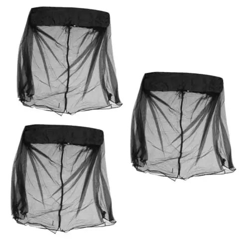 Produktbild: Sosoport 3 Stück Schaukelstühle Netzzelte Terrassennetz Campingzelt Großes Netz Zeltnetz Schaukelstuhl Netz Schaukelbett Netz Reißverschluss Maschensieb Polyester