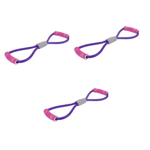 Produktbild: Sosoport 3st Fitnessbänder Krafttraining Gurtstraffer Trainieren Übungsgürtel Widerstandsband Übungsbänder Pilates-ausrüstung Widerstandsbänder Violett