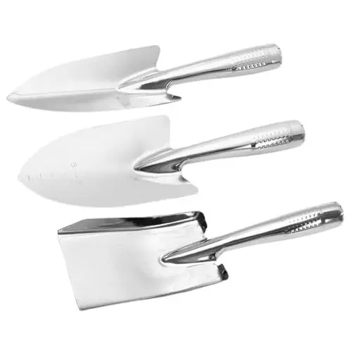 Produktbild: Sosoport 3st Gartenwerkzeug-Set Hochleistungskelle Metallkelle Gartenrechen Handkelle Gartenkelle Hochleistungs-handschaufel Hochleistungs-gartengerät Rostfreier Stahl Gartenbedarf Spitz