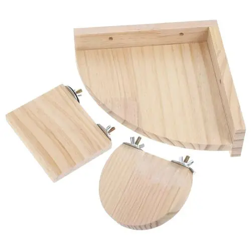 Produktbild: Sosoport Natürliches Holz Kletterbrett für Chinchilla Home Jumping Stand Haustier Übung Spielzeug