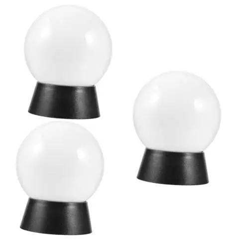 Produktbild: Sosoport 3st Hoflicht Outdoor-dekor Hof Wandleuchte Rückfluss Räucherkegel Halter Säulenleuchten Im Außenbereich Terrassenlampen Im Freien Wandleuchte Schmuck Ball Rostfreier Stahl Led