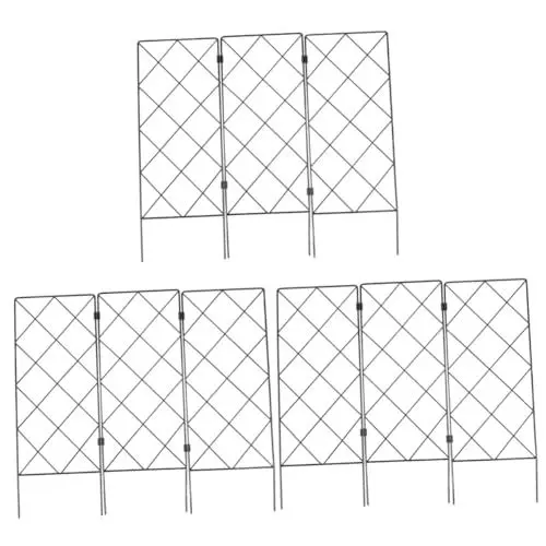 Produktbild: Sosoport 3st Stützhalterung Für Den Garten Gitter Für Topfpflanzen Eingetopft Tomaten Spalier Unterstützung Gartenschirme Spalier-stützrahmen Blumenständer Für Den Außenbereich Black Eisen