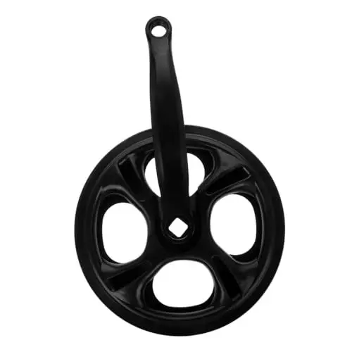 Produktbild: Sosoport 42 Fahrrad Kurbelgarnitur Rennrad Kurbelgarnitur Kurbelarm Rennrad-kurbelzubehör Singlespeed-kettenblatt Schmales Breites Kettenblatt Fahrradkurbel Anti-rost-Beschichtung Black