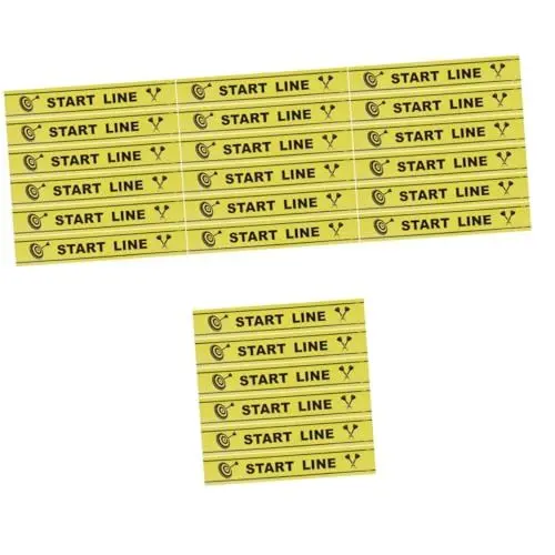 Produktbild: Sosoport 4 Blätter Dart-wurflinie Dart-startlinie Dart-Spiel Bodenmarkierung Fußlinie Der Dartscheibe Dartwurf-grundlinie Dartscheiben-spitzenlinie Hinweislinie Zum Dartwerfen Dartlinie PVC