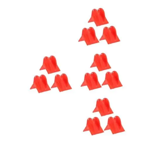 Produktbild: Sosoport 4 Sätze Kletterseilschutz Seilschutzwerkzeug Notfall-sicherheitsseilschutz Kletterzubehör Seilkantenschutz Seilschutzteil Fluchtseilschutz Rot Verdicktes Pe 3 Stück * 4