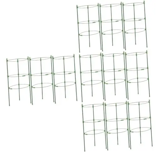 Produktbild: Sosoport 4 Sätze kletterndes Weinspalier Stützkäfige für Tomatenpflanzen Spalier für Kletterpflanze Kletterpflanzenstütze Pflanzensäule Stütze für Kletterpflanzen Pflanzenpfähle Green