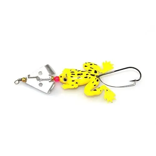 Produktbild: Sosoport 4 Stück Attraction attraktion Fishing Accessories fleab Weeknd Attraktivität Slack wasserbarriere Helge Angelhaken Angelköder künstliche Köder Frosch Angelzubehör