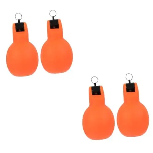 Produktbild: Sosoport 4 Stück Outdoor-Pfeife Wandern Squeeze Whistle Notfall-außenpfeife Kleine Quetschpfeife Pfeife Für Den Notfall Im Freien Survival-Squeeze-Pfeife Handquetschpfeife Notpfeife PVC