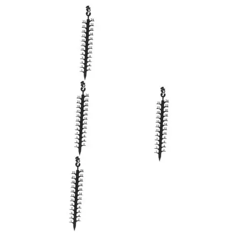 Produktbild: Sosoport 4 Stück Schneemesser Regenmesser Schnee Lineal Winterschneelineal Schneetiefenmesser Weihnachtsdekoration kış bahçesi winterdeko Messgerät für Schnee Garten schneedetektor Metall