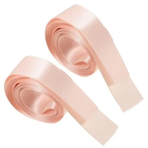 Produktbild: Sosoport 4 Stück Schuhbänder Ribbon bandfeile schnürsenkel für Schuhe Schuhzubehör Shoe Charms Ballett Flaches Schuhband Damenschuhe Bandschuhband Damen Schuhband für Mädchen Satin- Rosa