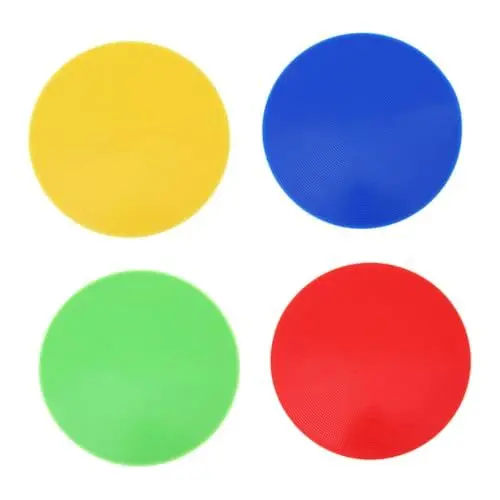 Produktbild: Sosoport 4 Stücke Klassenzimmer Marker Boden Spots für Klassenzimmer Bunte Marker für Sport Felder Training