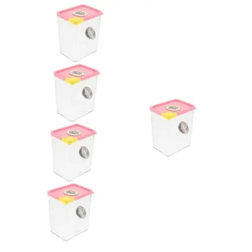 Produktbild: Sosoport 5St transparente Futterbox Eidechsenkäfig Reptilienbecken Springspinnengehege Zubehör springende Spinne Tarantel gehäuse Vogelspinnengehege Zubehör großes Terrarium Acryl