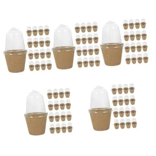 Produktbild: Sosoport 5 Sätze Sämlingstopf Gartenversorgung Pflanztopf Papierpflanzentopf Pflanztöpfe Für Blumenliebhaber Pflanzkübel Aus Kunststoff Saftiger Pflanzentopf Das Haustier Beige 25 Stück * 5