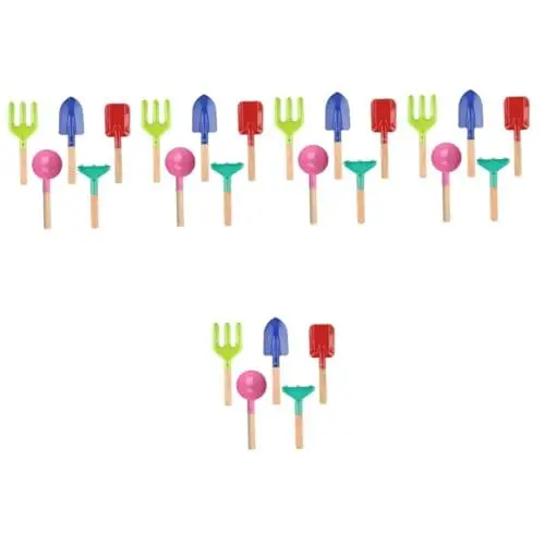 Produktbild: Sosoport 5 Sätze Werkzeuge für den Gartenanbau Light licht gärtopf Pflanzen Plants Rechen Gartenschaufel Werkzeug Gartenkelle Handbuch Blumenschaufel Graben Spatel Kind einstellen Holzgriff