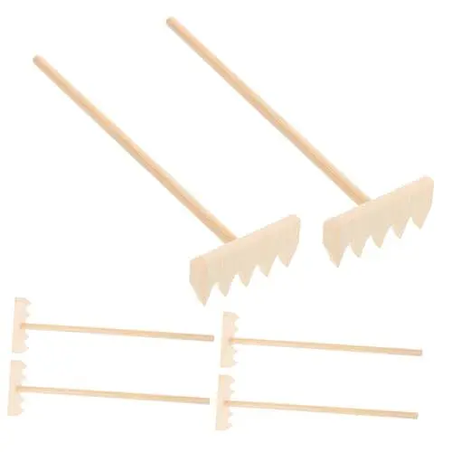 Produktbild: Sosoport Sandtisch-rechen-Set 6-teilig Miniatur-gartenrechen Garten-sandkasten-Werkzeug Für Sandscaping Und Miniatur-gartenkunst