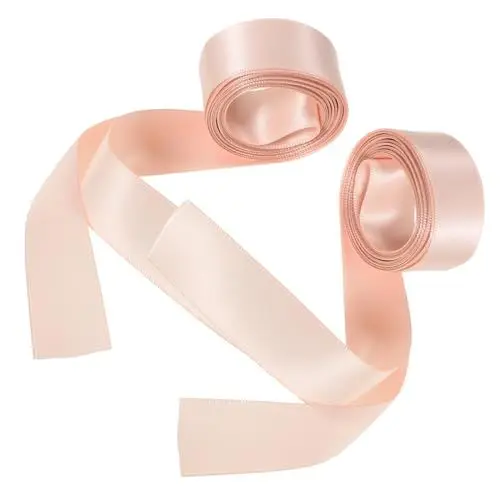 Produktbild: Sosoport 6 STK farbiges Schuhband Ribbon bandfeile Schuhzusatz schnürlos senkel Shoelaces Spitzenschuhband Canvas-Ballettschuhe für Mädchen Damenschuhe Schuhbänder Schleife Satin- Rosa