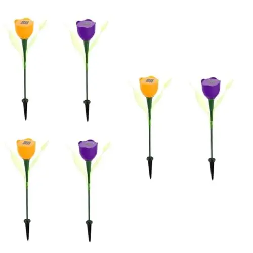 Produktbild: Sosoport 6 Stk Solarleuchten für den Hof Solar LED Gartenbeleuchtung Solar LED Wegbeleuchtung Bodenleuchten für außen Solarleuchten für den Außenbereich solarleuchten für außen Außenlicht