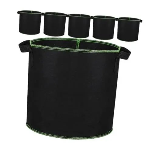 Produktbild: Sosoport Gartenbau-pflanzsäcke Aus Vliesstoff 6 Stück 23 L Stofftöpfe Verdicktes Material für Die Bepflanzung Im Garten und Im Freien