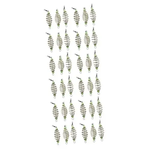 Produktbild: Sosoport 72 STK Angeln mit Springködern Angler ausrüstung meeresangeln Spulen-Inline-Angelgerät Method Feeder zum Karpfenangeln Fisch lockt entsprungen Angelwerkzeug Angelfalle Käfig