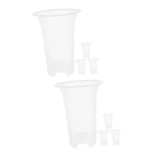 Produktbild: Sosoport 8 STK Blumentopf Blumentöpfe Orchideentopf Pflanztopf Schmücken dekorative Pflanzenbehälter Blumen Pflanzer verdicken Kindergarten Gartenbedarf spezielles Becken Container pp