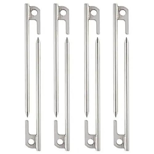 Produktbild: Sosoport Zeltnägel Aus Edelstahl Campingheringe 30 cm Camping-überdachungsnägel Für Den Außenbereich Bodenanker Für Zelte Markisen
