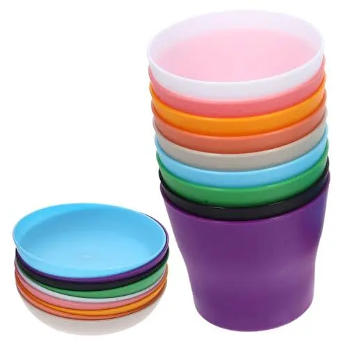 Produktbild: Sosoport 9 Sätze Macaron-Blumentopf-Set orchideentopf Orchid Pot plastikblumen im Topf pflanzenübertöpfe Töpfe für Pflanzen Blumentöpfe Gärtnerei Topf Orchideentöpfe mit Löchern pp