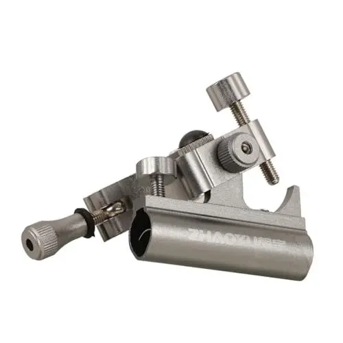 Produktbild: Sosoport Angelstuhl Köderplatte Fischstuhl Angeln zubehör Fischerrutenhalter Fischereizubehör tragbarer Stangenhalter Angelrutenhalter professioneller Rutenhalter Aluminiumlegierung Grey