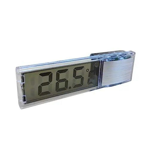Produktbild: Sosoport Aquarium-Thermometer Zubehör für Aquarien Messgerät für Fischbecken digitales Thermometer led car display led screen display Saugthermometer Aquarium-Sauger-Messwerkzeug Silver