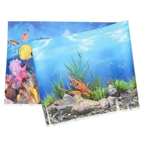 Produktbild: Sosoport Fischtank-hintergrundmalerei 3D-Effekt-Aufkleber Die Ästhetik Ihres Aquariums