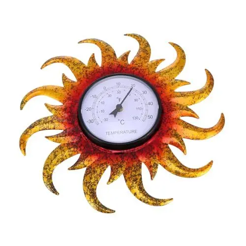 Produktbild: Sosoport Garten-wanddekoration – Dekoratives Außenthermometer Raumthermometer Für Zuhause & Draußen