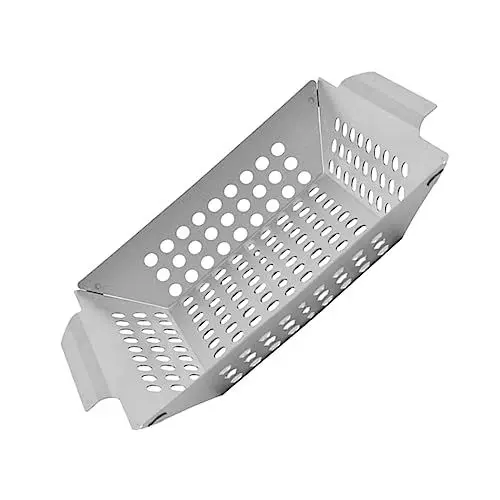 Produktbild: Sosoport BBQ-Auffangwanne Bratpfanne Backform Camping-Grillschale Serviertablett für Speisen Gemüsefach Multifunktions-Grillpfanne Grillpfanne für den Haushalt Quadrat Zylinder schmücken