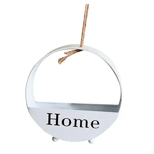 Produktbild: Sosoport Blumentopf Wandbehang Aufbewahrungskorb Weiß Multifunktional Für Zuhause Wohnzimmer Küche