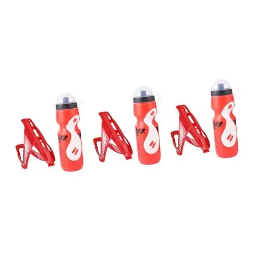 Produktbild: Sosoport Fahrrad Flasche 3 Sätze Fahrrad Flaschenhalter Heimtrainer Fahrrad Trinkflaschen Flaschenhalter Fahrrad Reiten Wasserflaschenhalter Mountain Bike Water Bottle Holder