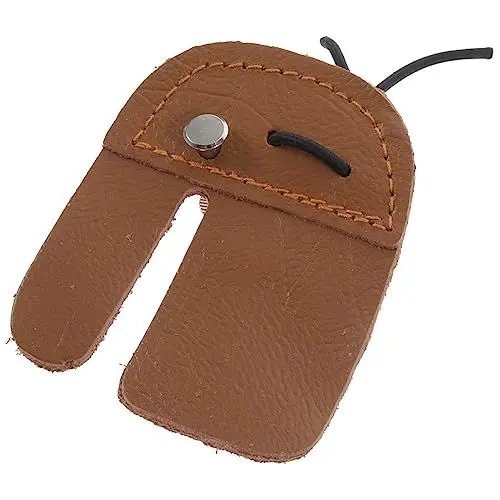Produktbild: Sosoport Fingerschutz Aus Leder Bogenschütze Bogenschießen-Finger Aus Rindsleder Recurve-bogenfinger Fingerlaschen Zum Bogenschießen Bogen Und Das Mittelmeer Echtes Leder Fingerknopf