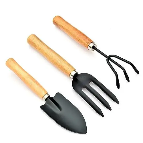 Produktbild: Sosoport Gartenrechen 3 Rechen Große Rechen Für Blätter Gartenwerkzeug Holzgriff Nicht Schädlich Für Pflanzen Bequem Zu Halten