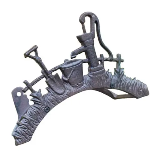 Produktbild: Sosoport Gartenschlauchhalter Antiker Schlauchhalter Dekorativer Schlauchhalter Wasserschlauchhalter Schlauchhalterung Draht Lagerregal Rustikaler Kleiderbügel An Der Wand Montiert Eisen